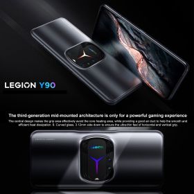 Lenovo LEGION Y90 Gaming Phone, 64MP Camera, 12GB+256GB , Gri